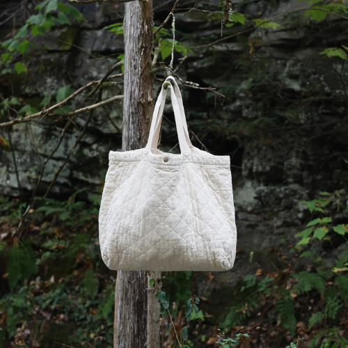 Quilted Crusher Tote - Utility Canvas