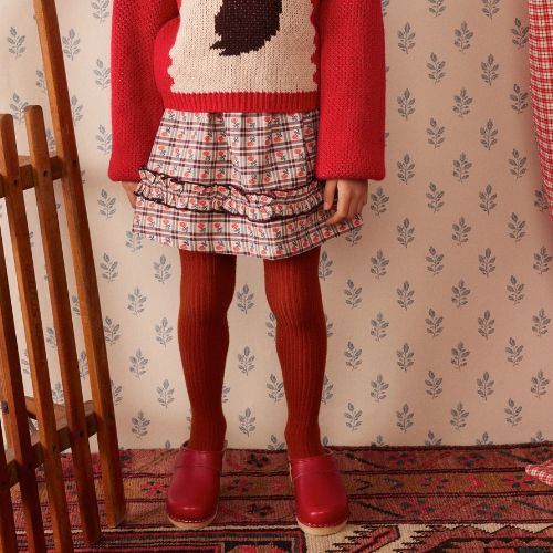 Tina Skirt in Camelia Check - Hello Simone