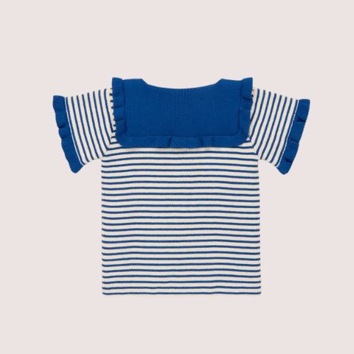 Ruffle Sailor Cardigan - Misha&Puff