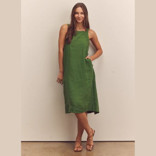 Back Tied Strap Dress - Amente
