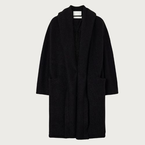 Capote Coat in Black - Lauren Manoogian