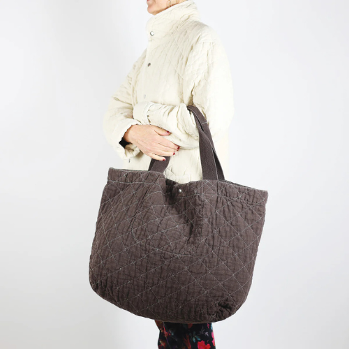 Quilted Crusher Tote - Utility Canvas