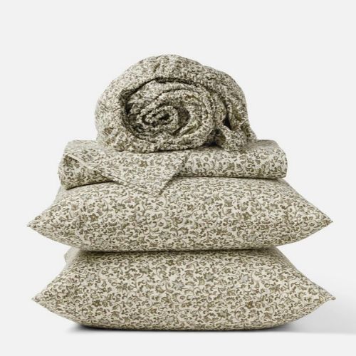 Organic Print Percale Sheet Set - CAL KING - Coyuchi