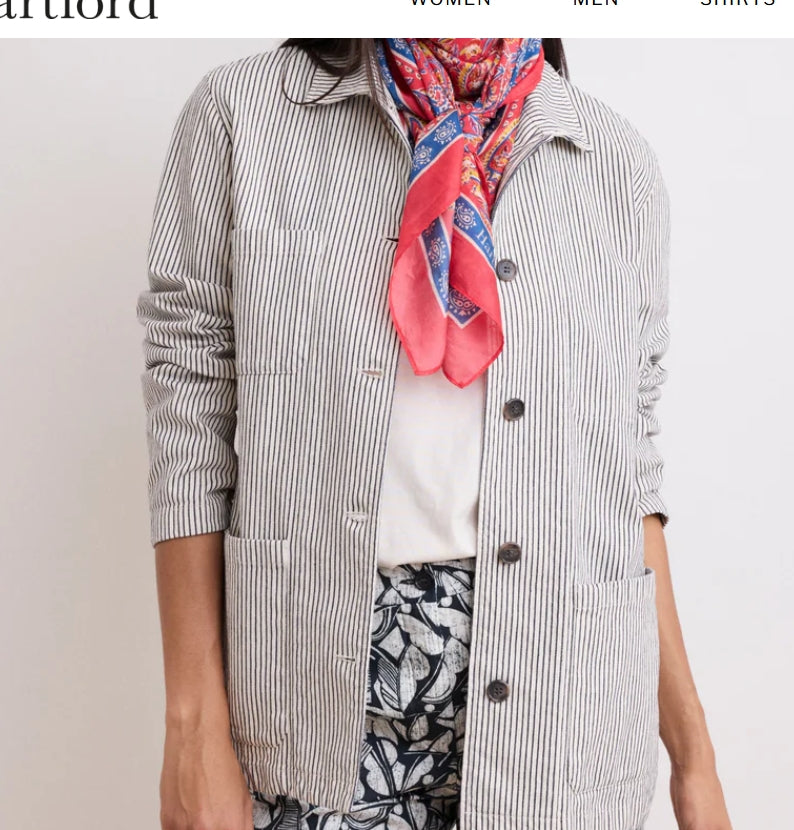 Verdi Jacket - Raw White & Blue - Hartford