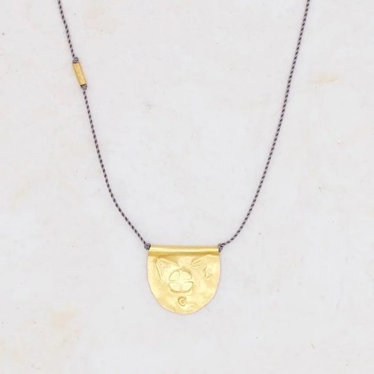 Golden Halfmoon Talisman Necklace - River Song