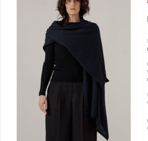 Baby Alpaca Travel Wrap - Bare Knitwear