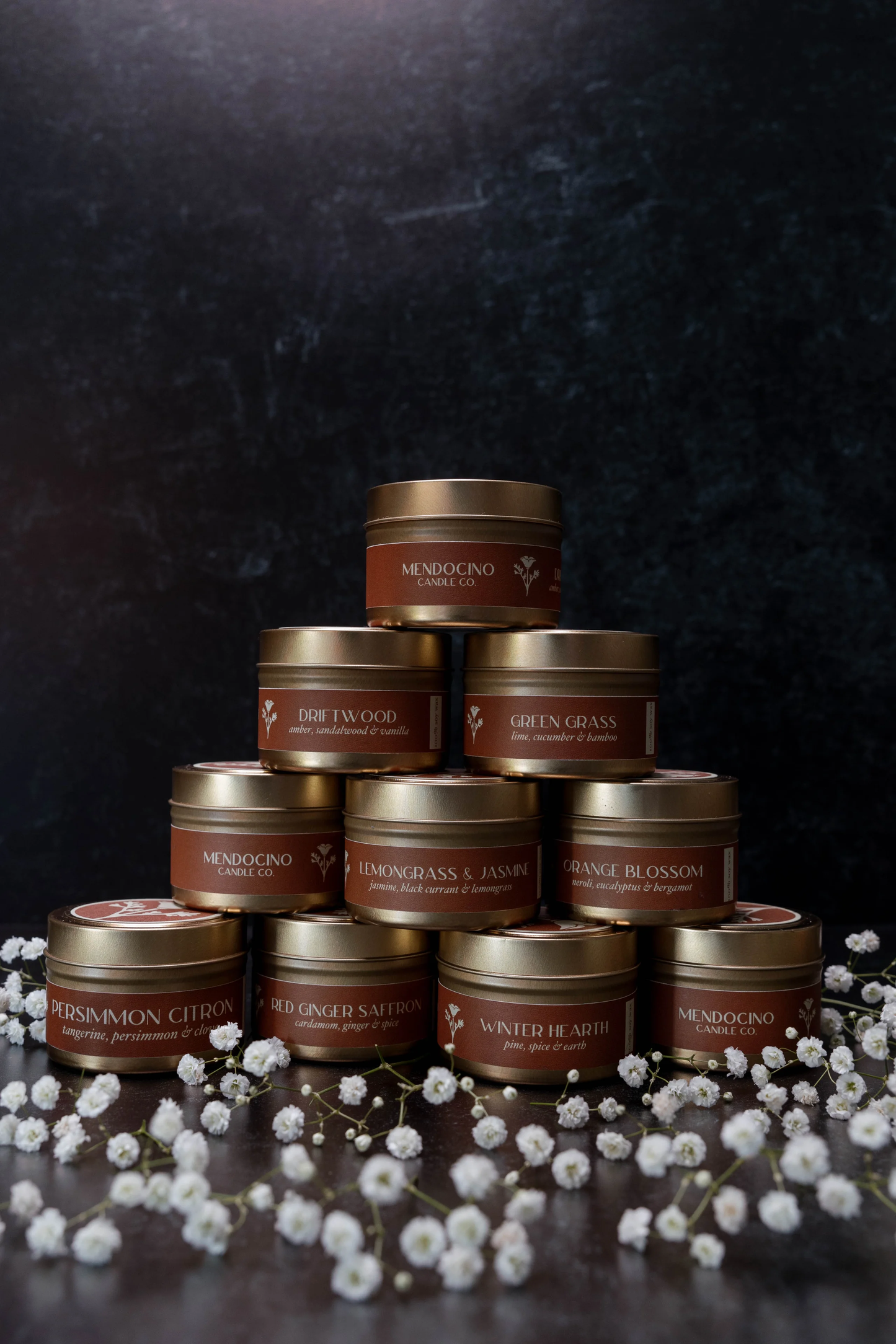 4oz Gold Tin - Mendocino Candle Co