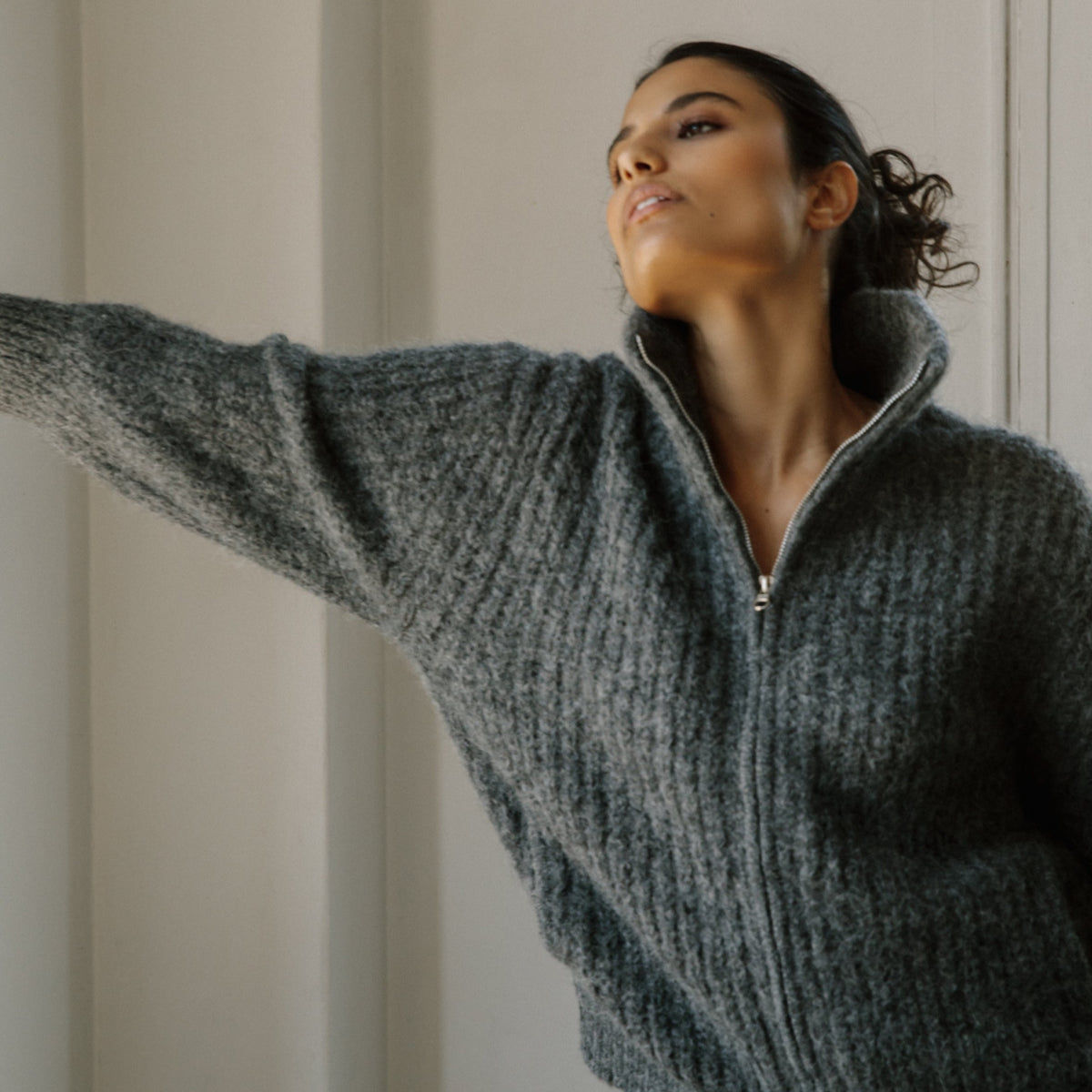 Nazca Ribbed Jacket - Bare Knitwear