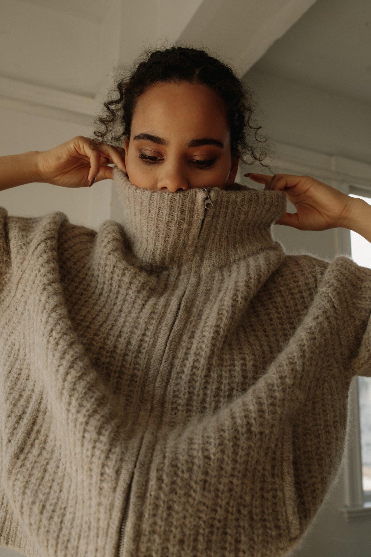 Nazca Ribbed Jacket - Bare Knitwear